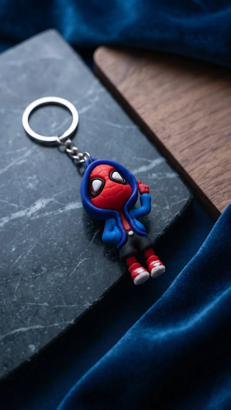 Spider-Man Miles Morales Character Keychain for Bags & Keys