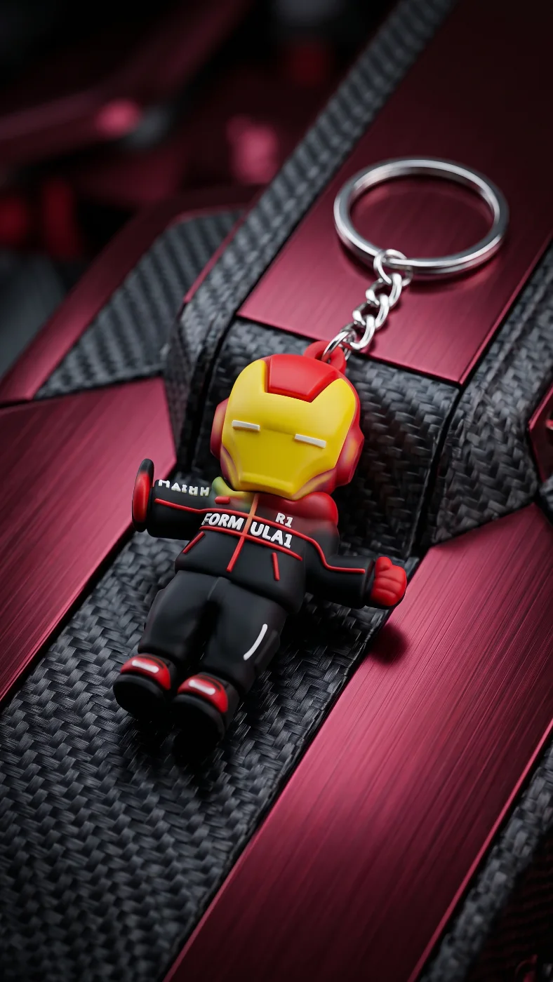 Iron Man Formula 1 Racing Suit Keychain