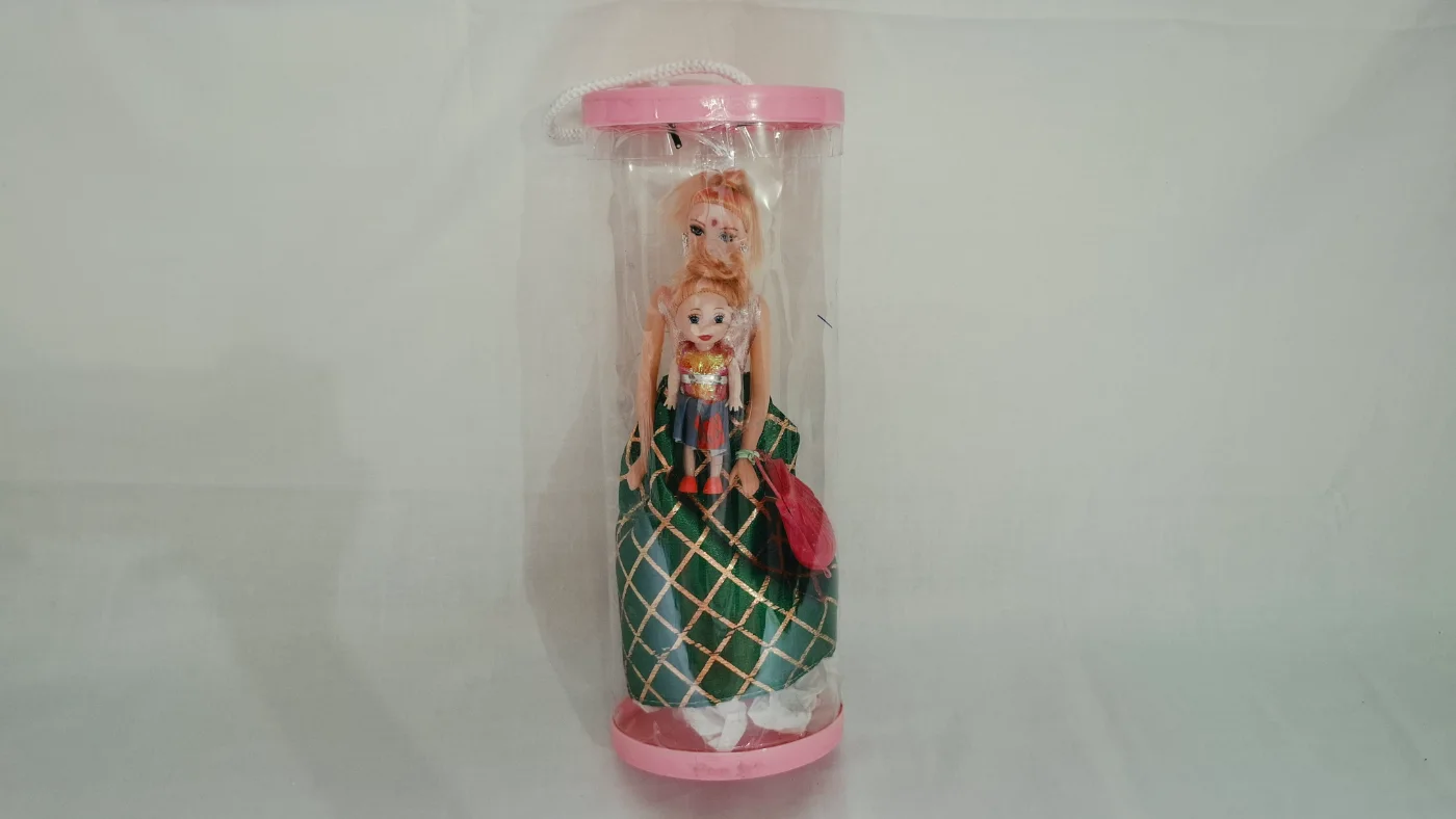 Mother and Baby Doll Set in Clear Gift Packaging for Kids