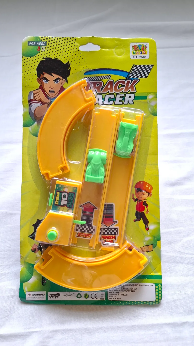 PTI Toys Track Racer Super Car Racing Track Set for Kids