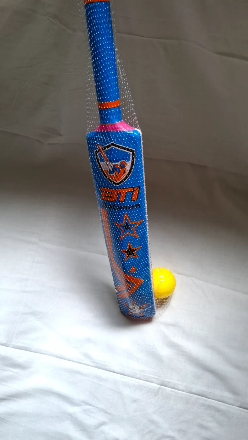 BTI Plastic Cricket Bat and Ball Set for Kids - Blue