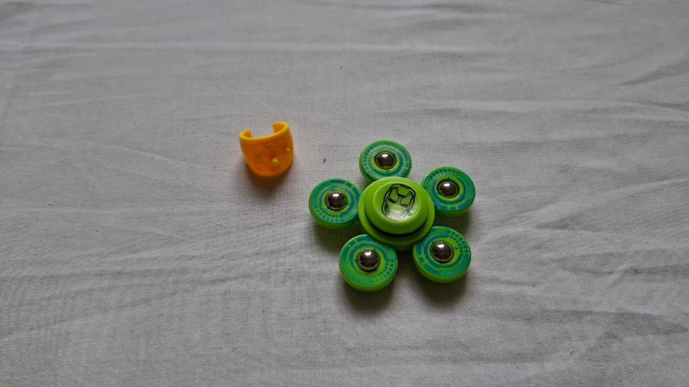 Green Iron Man Fidget Spinner for Kids & Adults