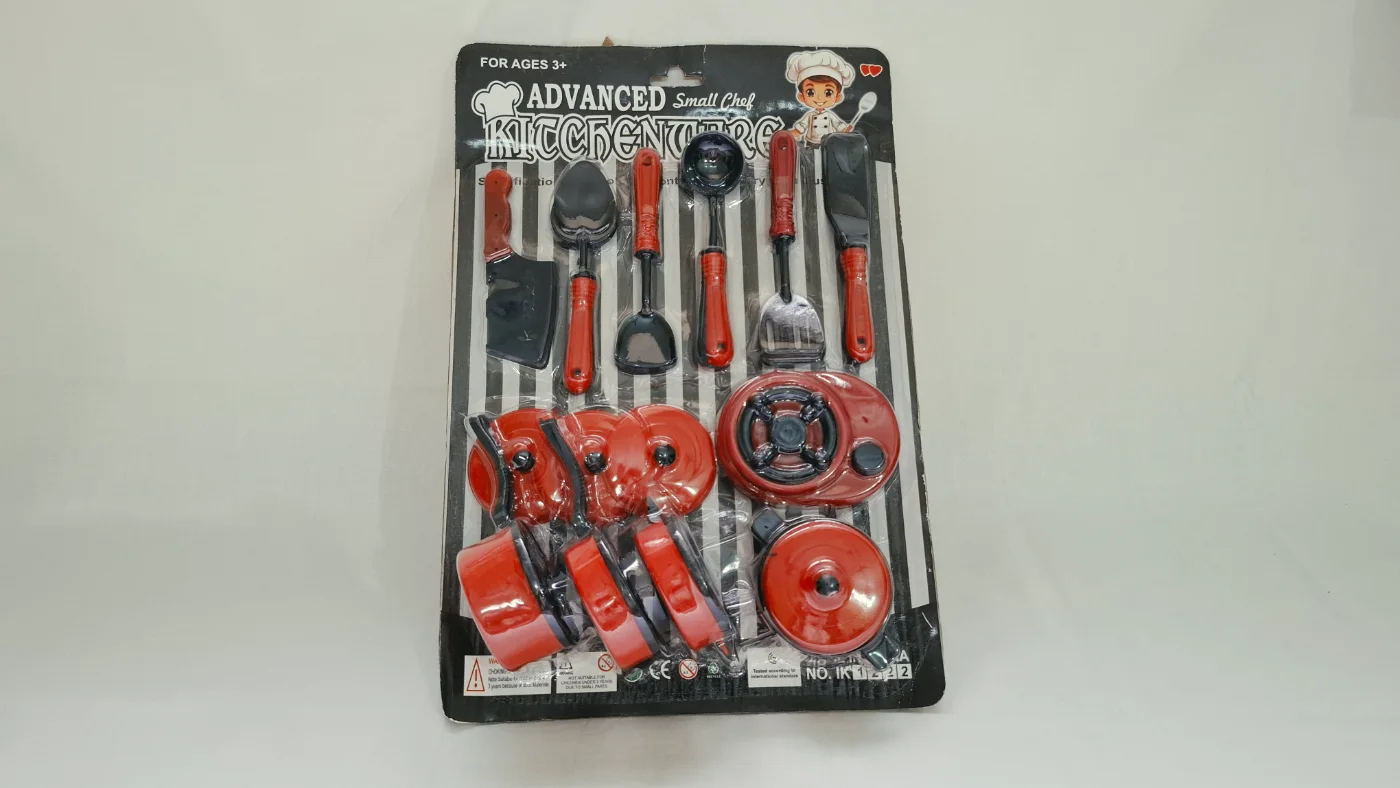 Advanced Small Chef Kitchen Set Pretend Play Toy for Kids Ages 3+
