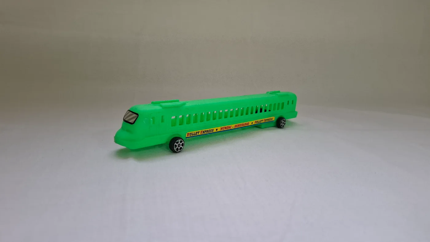Green Bullet Express Plastic Toy Train for Kids