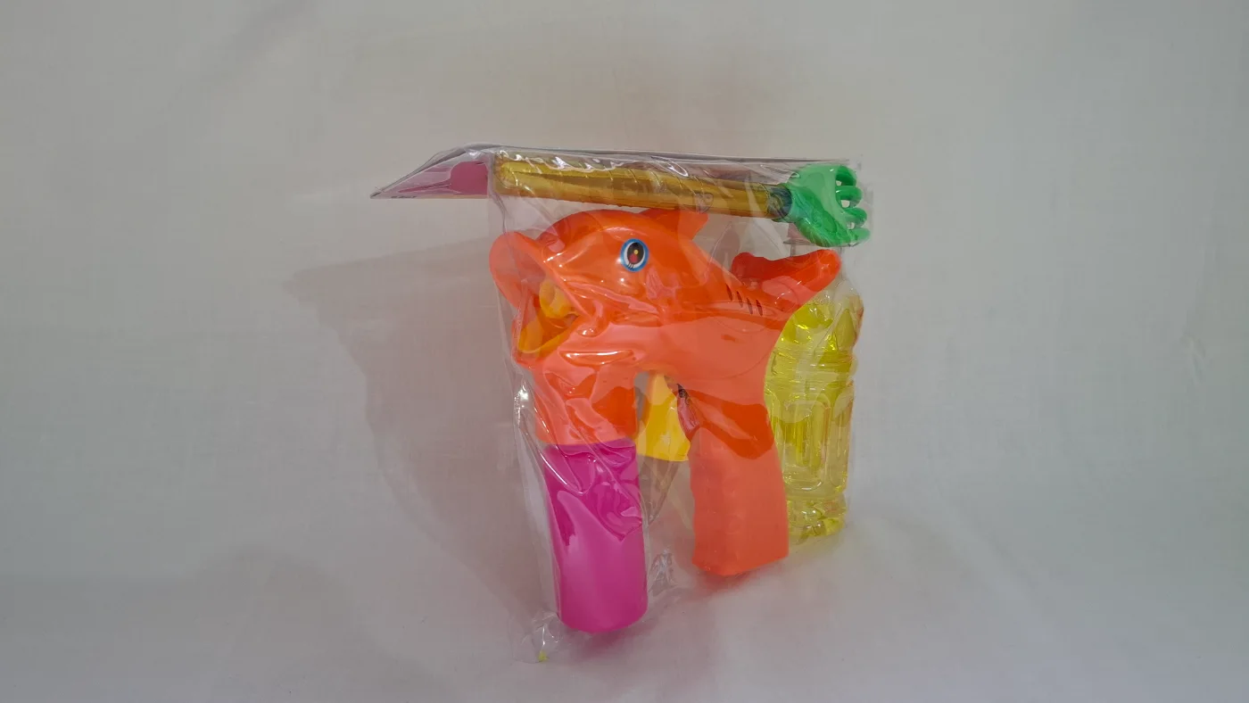 Elephant Shaped Water Gun Pichkari for Kids - Multicolor Plastic Toy