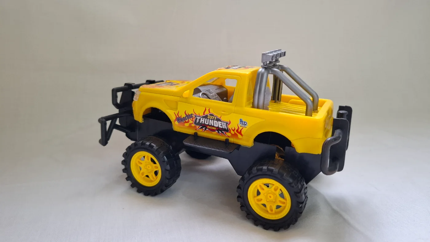 GD DOG 337 Thunder Racing Yellow Monster Truck Toy for Kids