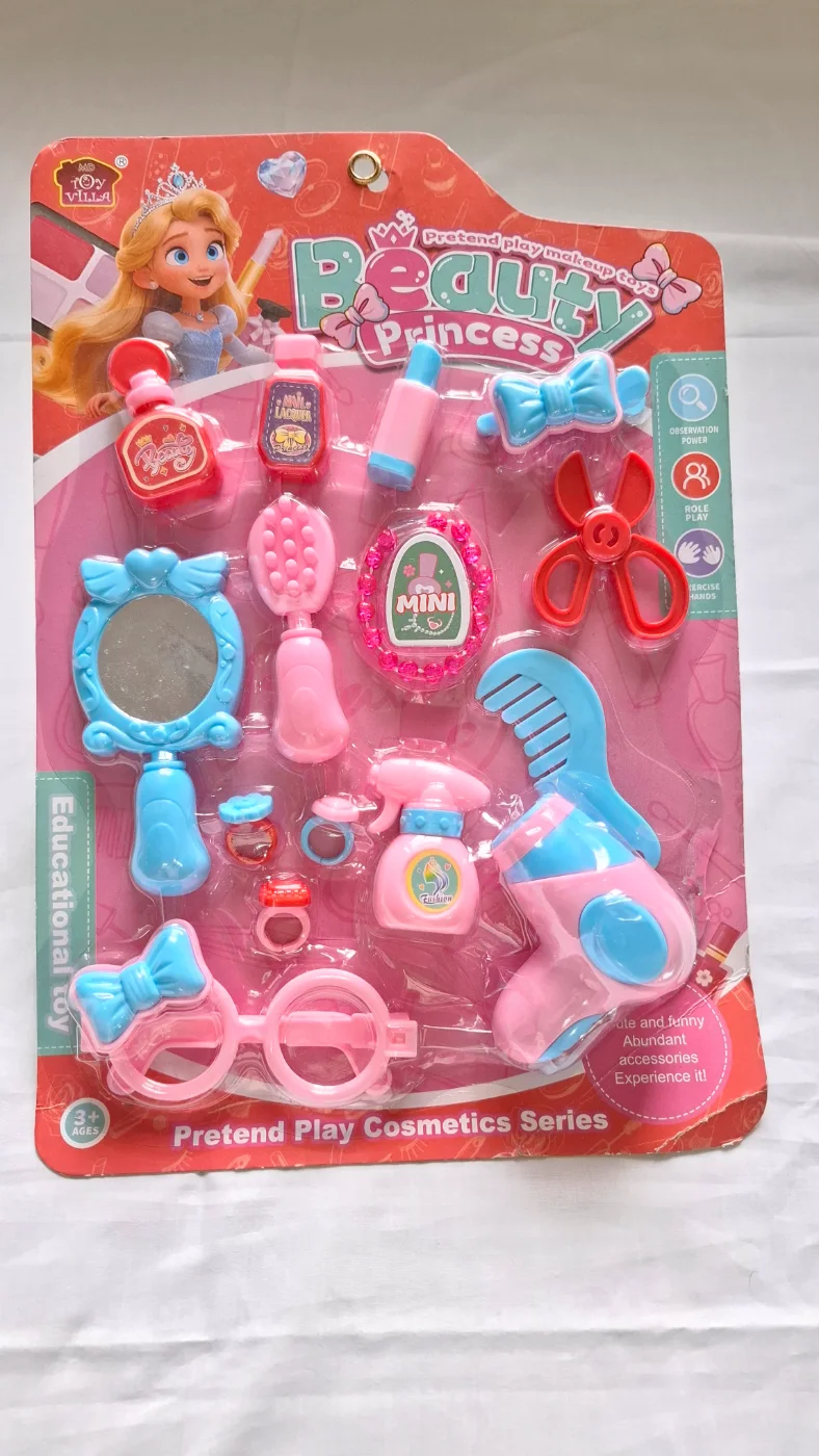 MD Toy Villa Beauty Princess Pretend Play Makeup & Cosmetics Toy Set for Girls